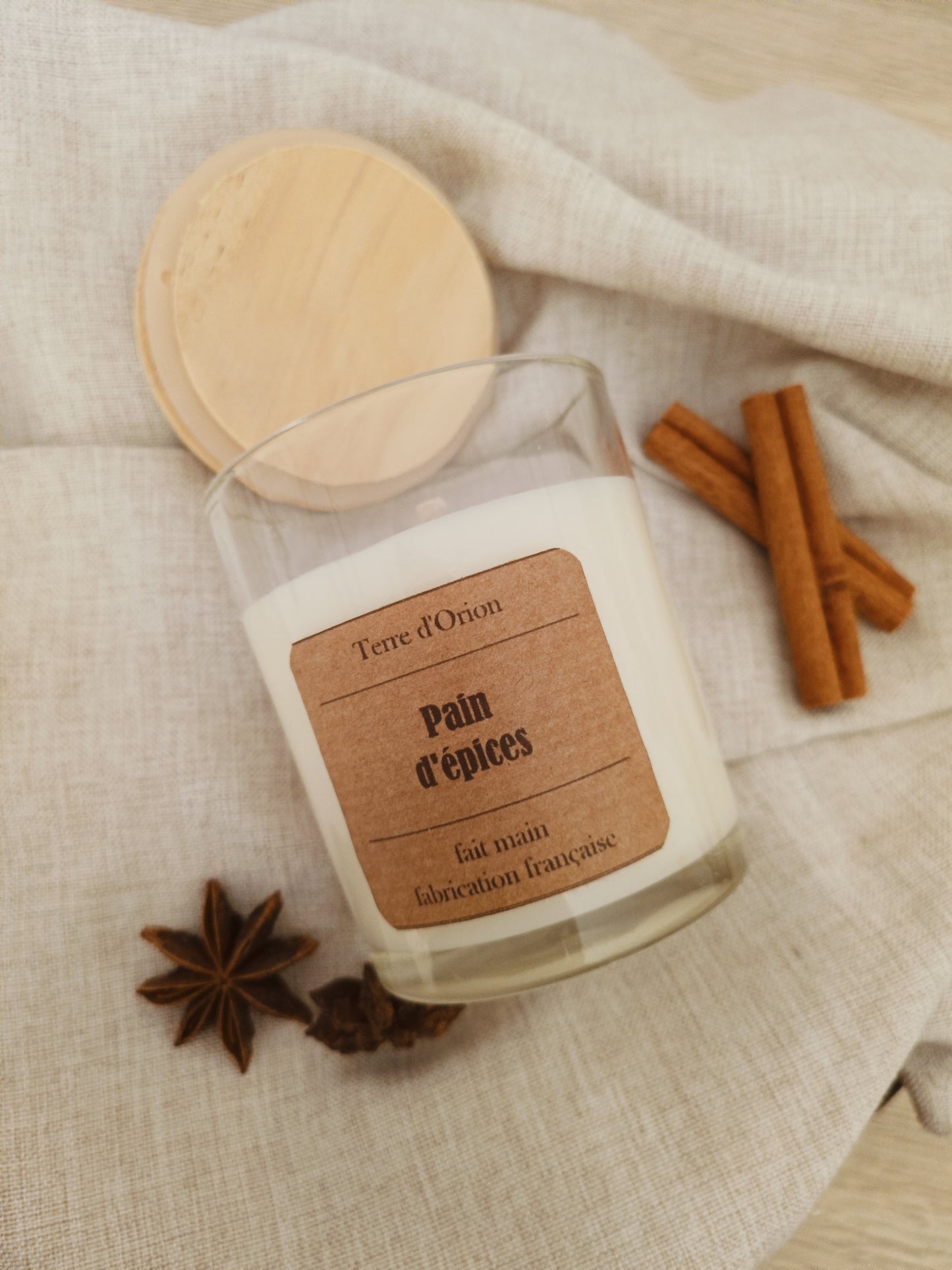 bougie au pain d'épices