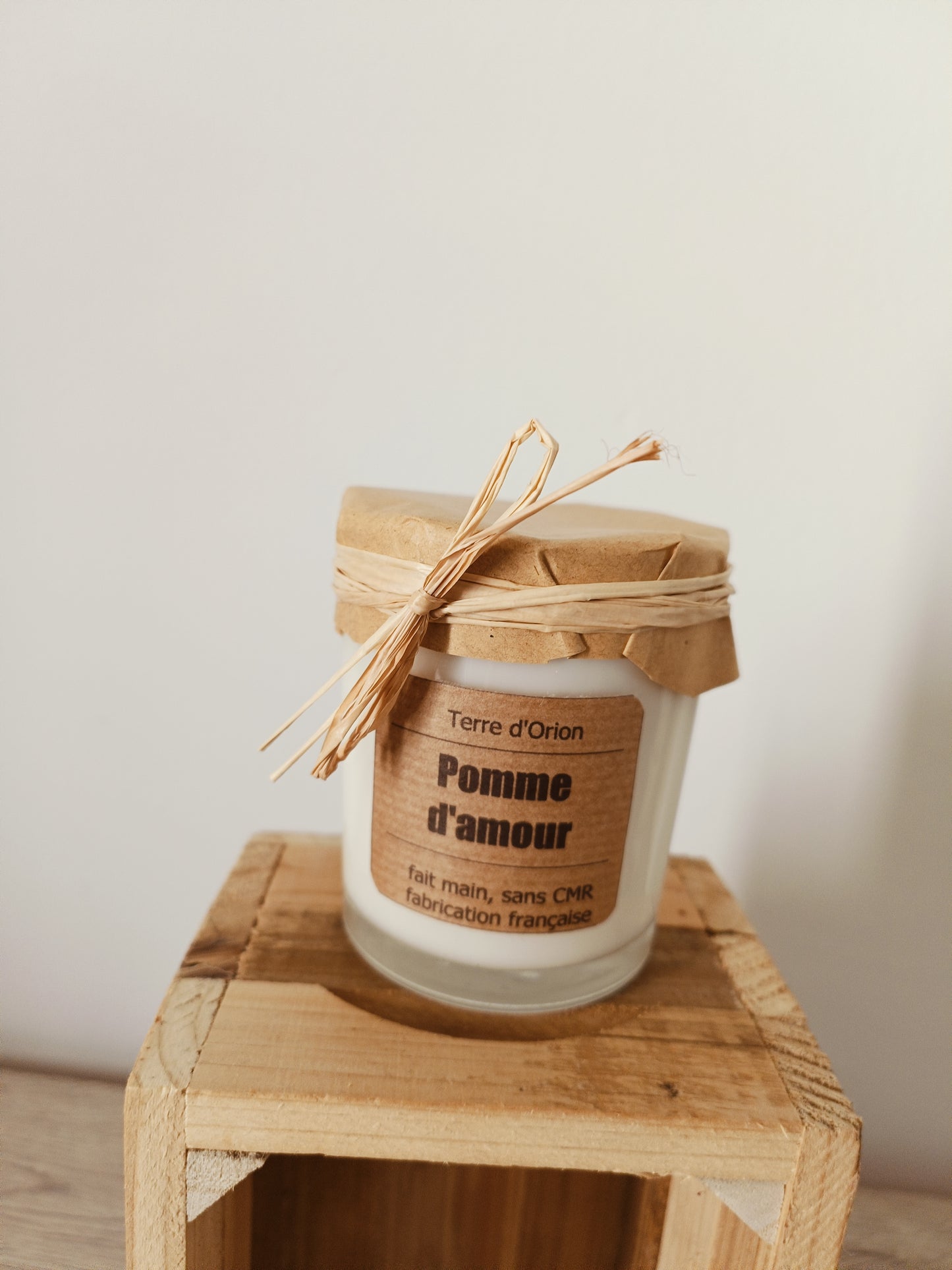Bougie pomme d'amour