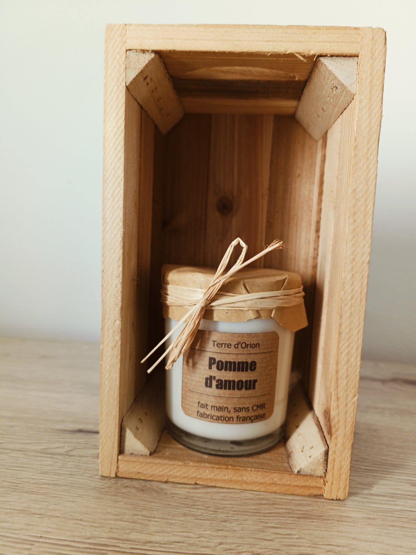 Bougie pomme d'amour