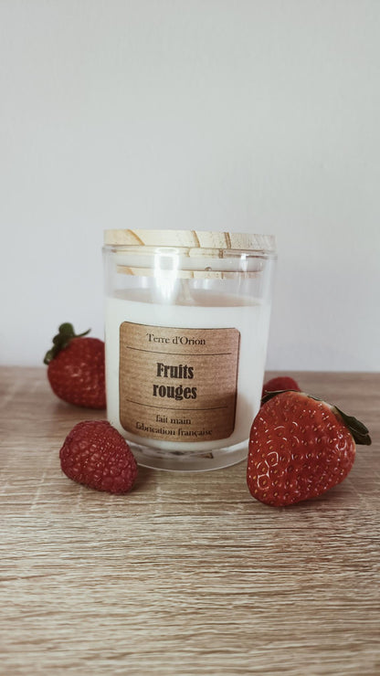 Bougie fruits rouges