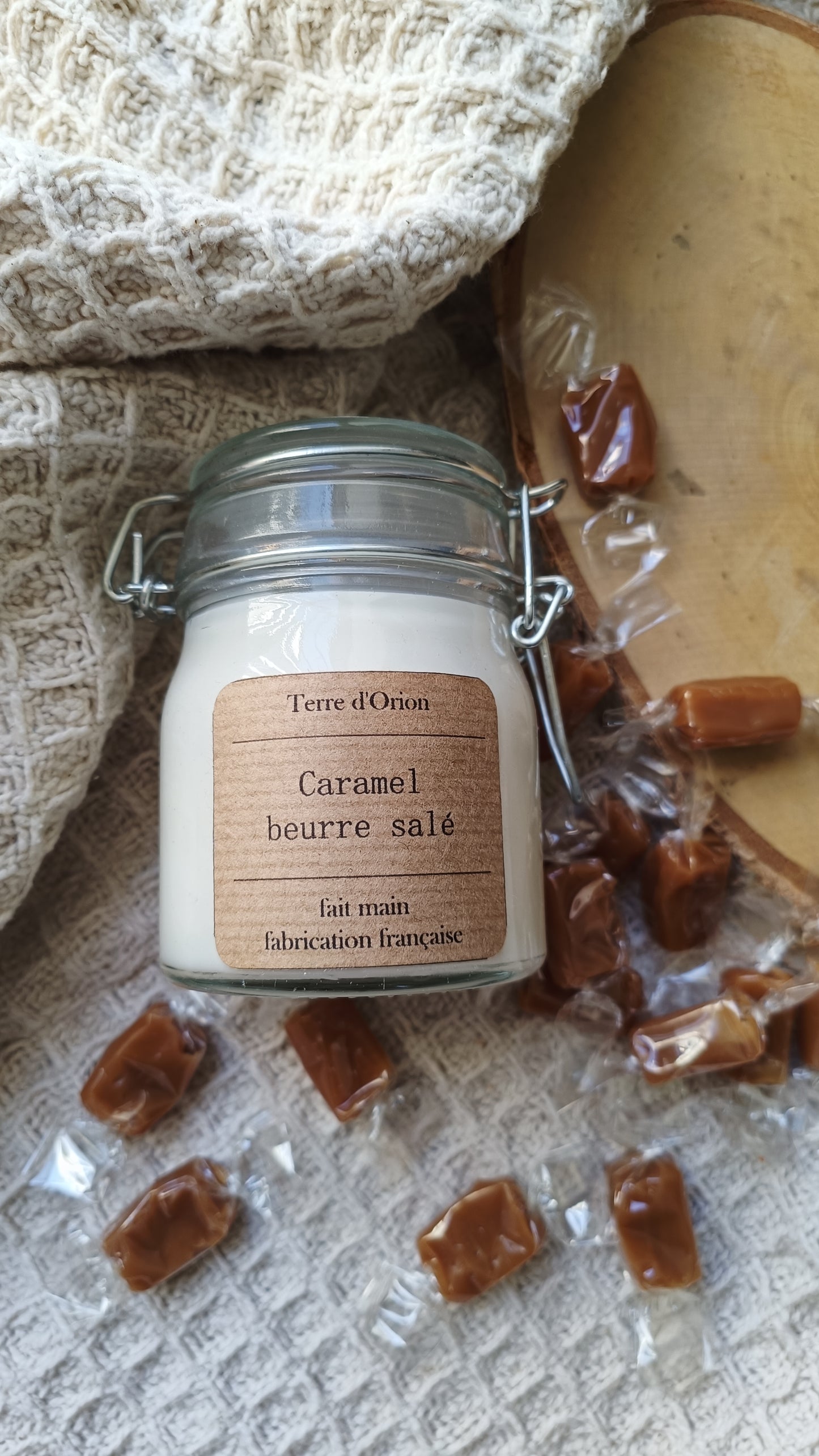 Bougie caramel beurre salé